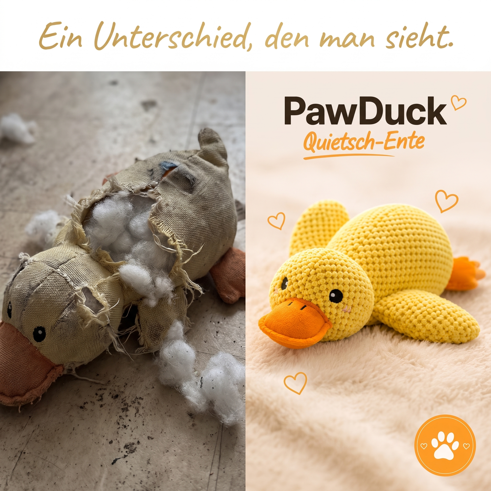 PawDuck Quietsch-Ente